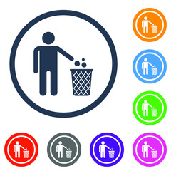 trash bin icon