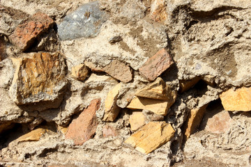 close-up  old stone wall background