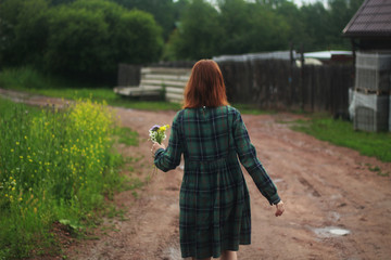 закат, цветы