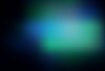 Dark BLUE vector blurred bright template.