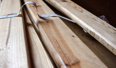 close up of old wooden door