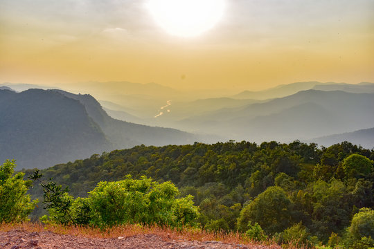 beeman gudda sirsi,tourist place,nature,sun set