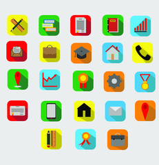 Flat Icon Color. Icon For Your Resume