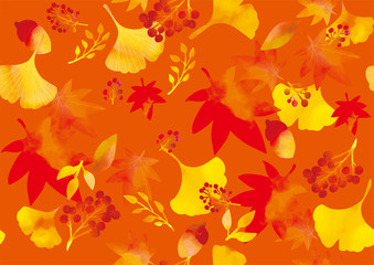 秋の紅葉の背景素材