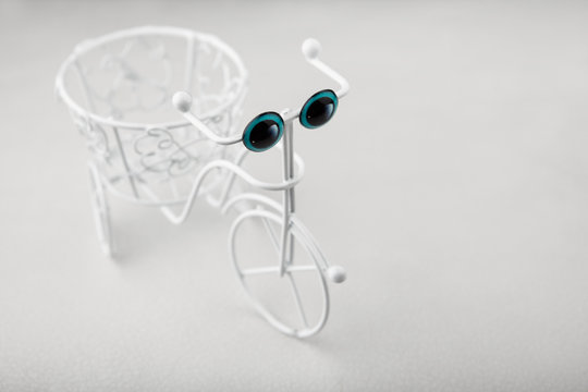 image of bicycle white background 