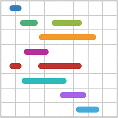 Fototapeta premium Gantt сhart