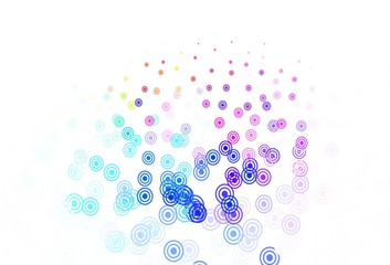 Light Multicolor vector template with circles, lines.