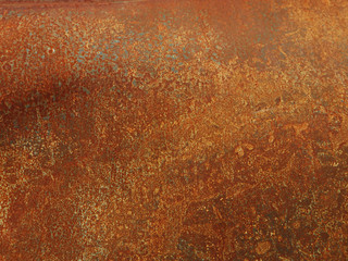 rusty steel sheet texture. red spotted stains due to rust