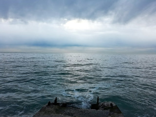 Breakwater in the Black Sea