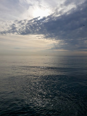 sunset over the sea