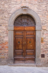 Fototapeta na wymiar Detail of architecture in Province of Siena, Tuscany, Italy, Europe 