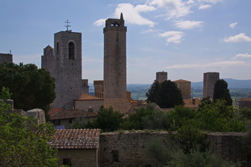 Fototapeta na wymiar Architecture in San Gimignano, Province of Siena, Tuscany, Italy, Europe 
