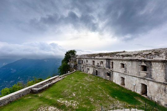 Fort Punta Corbin is an Italian fortress of the First World War. Tresch&egrave; Conca, Roana, Vicenza Province, Veneto, Italy, Europe.