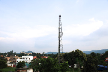 Obraz premium mobile phone tower