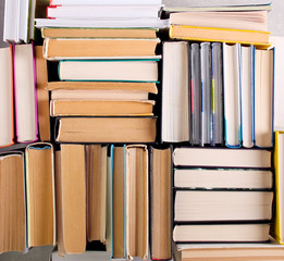  many books top view
