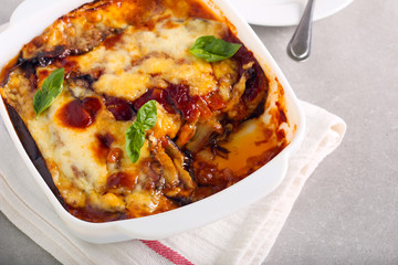 Eggplant parmigiana – aubergine bake