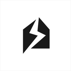 Home power logo icon design vector image