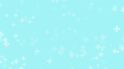 Medical green blue cross pattern healthcare background.