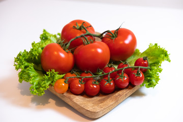 Juicy and fresh tomatoes ready for eating.