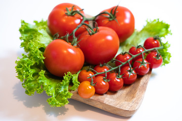 Juicy and fresh tomatoes ready for eating.