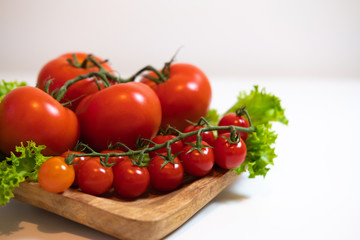 Juicy and fresh tomatoes ready for eating.