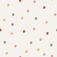 Seamless pattern. Casual polka dot texture. Stylish doodle