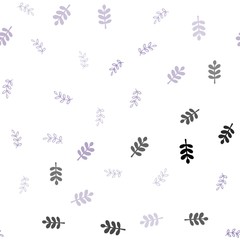 Light Pink, Blue vector seamless doodle layout with leaves. Modern geometrical abstract illustration with leaves. Pattern for trendy fabric, wallpapers.