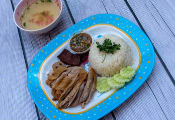 Thai Boiled Chicken and Fried Duck Dishes 