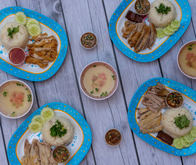 Thai Boiled Chicken and Fried Duck Dishes 