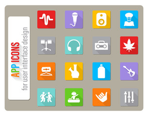 music icon set