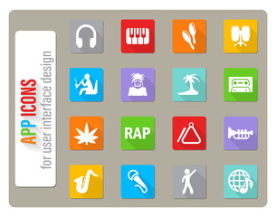music icon set