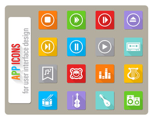 music icon set