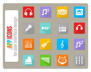 music icon set
