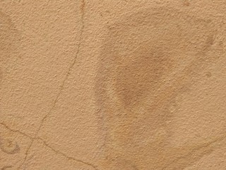 Brown Background - Wall With Traces Of An Abstract Looked Feature Paint.