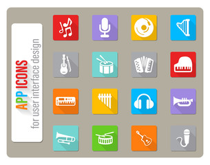 music icon set