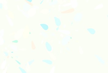 Light Multicolor vector elegant pattern with leaves.