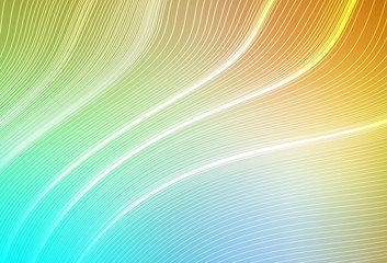 Light Blue, Yellow vector blurred bright template.