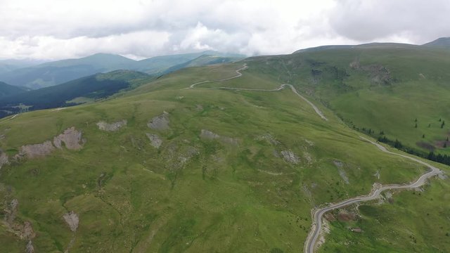 Transalpina aus der luft