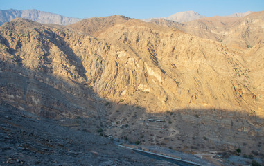 Jebael Jais mountain of Ras Al Khaimah emirate. United Arab Emirates,