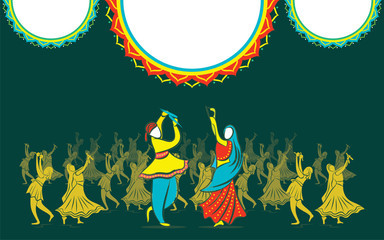 Navratri Graba mahotsav poster design