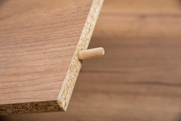 Putting together self assembly furniture.Diy concept