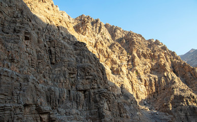 Fototapeta na wymiar Jebael Jais mountain of Ras Al Khaimah emirate. United Arab Emirates,