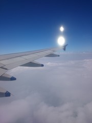 view from airplane window