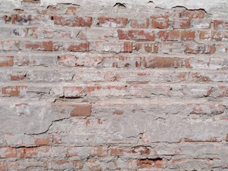 Ancient brick monastery wall
