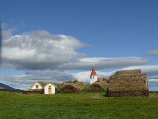 Das traditionelle Dorf Glaumbaer auf Island