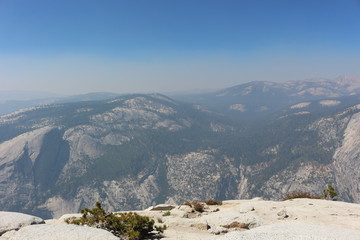 Views of Yosemite National Park while hiking to Half Dome