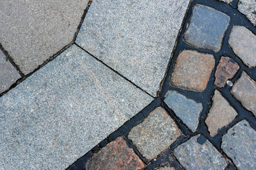 Abstract background with decorative paving slabs