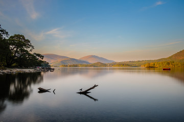 lake  view over the mountains