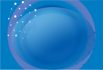 Technology background for design  isolated  on blue 