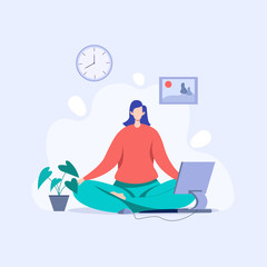 Yoga mind Computer, Restart Your Work Day With Yoga For The Office